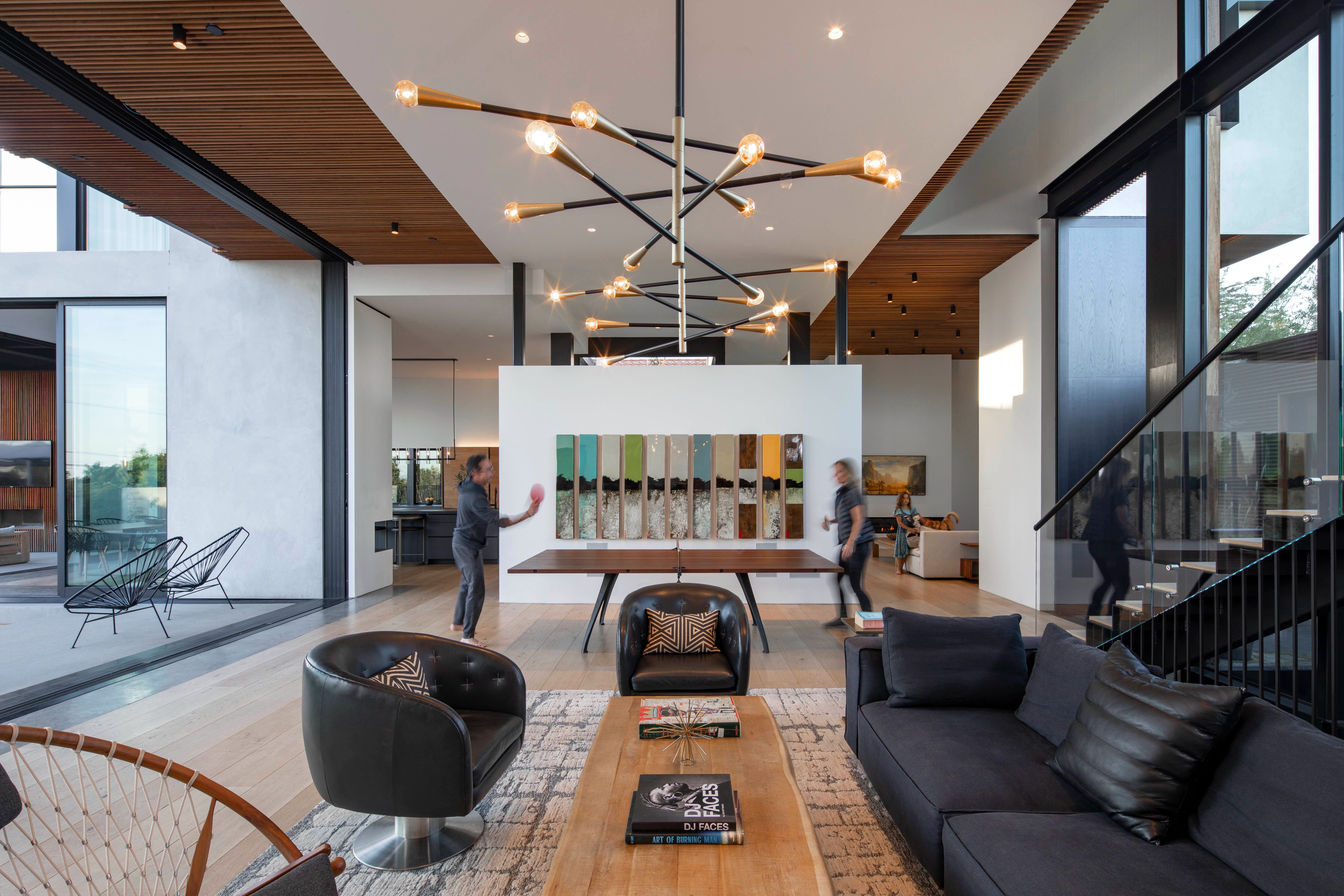 Wasatch Residence main living volume open to the courtyard